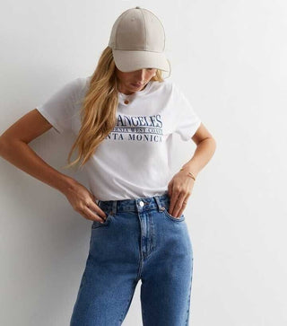 New Look Blue Ankle Grazing Hannah Straight Leg Jeans