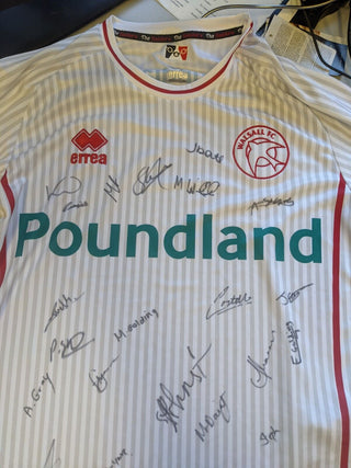 walsall fc away 22-23 - signed Alan Shearer, A Gray , M Golding etc