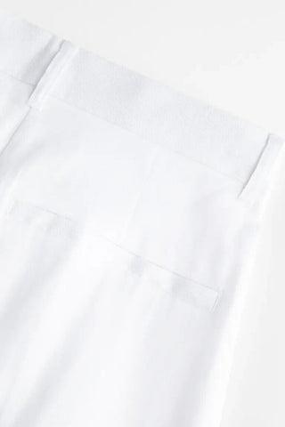 H&M Linen-blend twill trousers