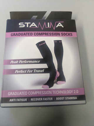 Physix Gear Stamina Sports Travel Graduated Compression Socks Sizes L/XL