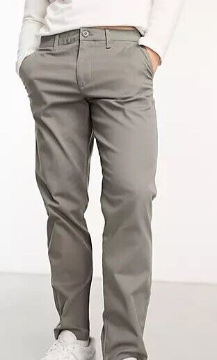 ASOS Design Tapered Chinos Charcoal 31x32