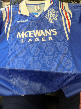 Rangers FC 1999 home shirt - McCoist - Signed By Ally McCoist