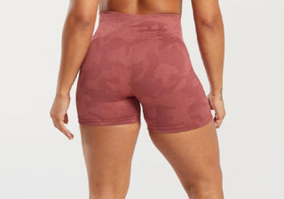 Gymshark Adapt Camo Seamless Shorts M Softberry/Sunbaked Pink