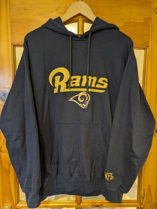 Vintage Official NFL LA Rams Hoodie Navy