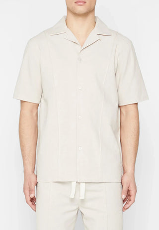 Maniere De Voir Linen Pintuck Shirt