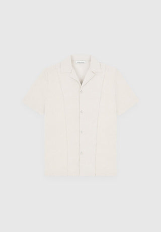 Maniere De Voir Linen Pintuck Shirt