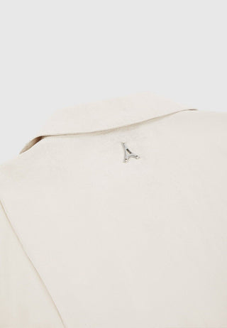 Maniere De Voir Linen Pintuck Shirt