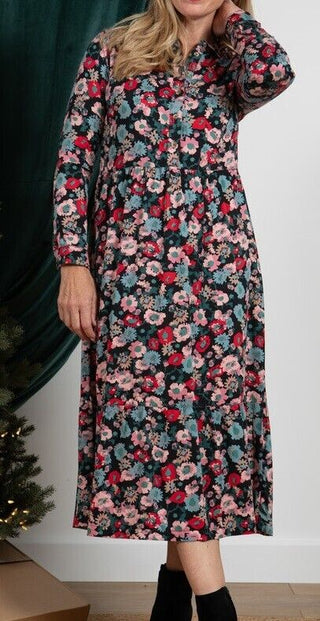 Cotswolds Lily & Me Lansdown Dress Dhalia Bloom UK18