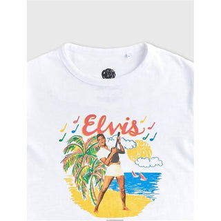 Pretty Green x Elvis graphics t-shirt in white