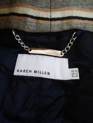 Karen Millen Women's Striped Jacket UK 16