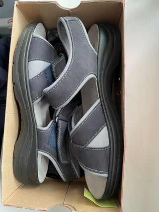 Ara Korfu 12 Ar Blue/Grey Multi Flat Sandals EU 42 UK 8.5