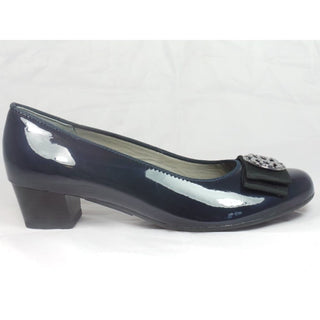 Ara 12-35835 Nizza Navy Blue Patent Court Shoe