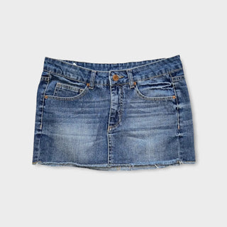 Love Me Love You Divided Y2K Mini Denim Skirt