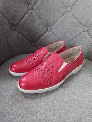 Notton Women's Slip on Shoes in Red