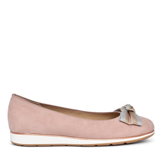 ARA 12-13388 BOW SLIP ON SHOE FOR LADIES IN NUDE