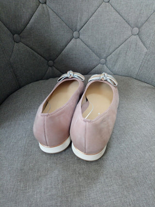 ARA 12-13388 BOW SLIP ON SHOE FOR LADIES IN NUDE