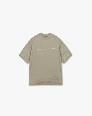 REPRESENT PATRON OF THE CLUB T-SHIRT KHAKI/ PINK SIZE SMALL