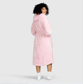 The Oodie Blanket Robe: Dressing Gown - Plush Pink - Adult