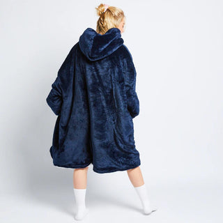 The Oodie Blanket Hoodie: Wearable Blanket - Navy - Adult