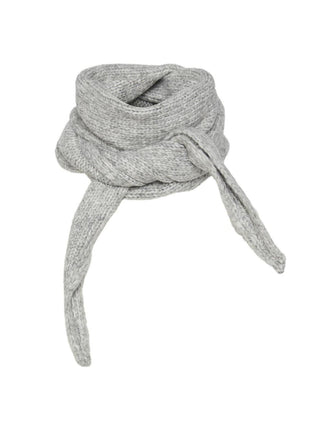 PIECES PCLULLU MINI KNIT SCARF D2D DARK GREY MELANGE