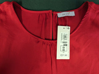 Per Una Scoup Neck Top - Red 22