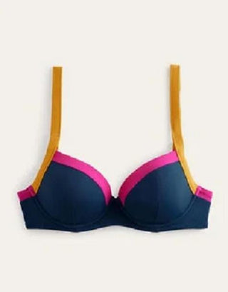 Boden Panelled Cup-size Bikini Top - 34b