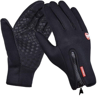 HKXY Black-Non Slip-Touch Screen Gloves Hiking Walking Cycling wind proof Medium