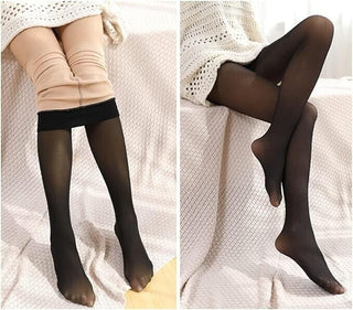 Women Thick Warm Winter Double Lined Stretch Thermal Fleece Tights Pantyhose