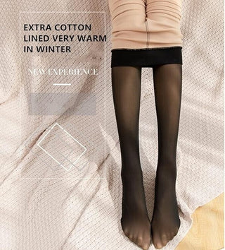 Women Thick Warm Winter Double Lined Stretch Thermal Fleece Tights Pantyhose