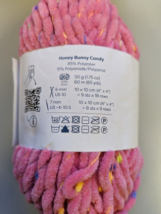 Hobbii Honey Bunny Candy Super bulky Yarn 50G