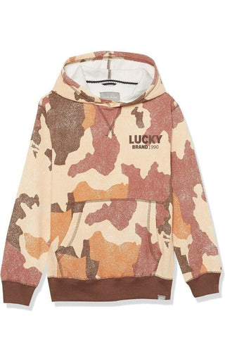 Lucky Brand Big Boy's Exploded Camo Pullover Hoodie - M 10/12