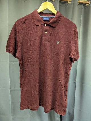 Gant Shield Piqué Rugger Polo Shirt - Burgundy M