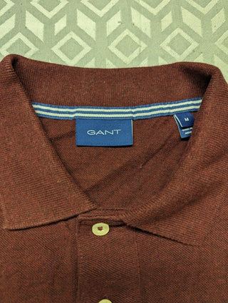 Gant Shield Piqué Rugger Polo Shirt - Burgundy M