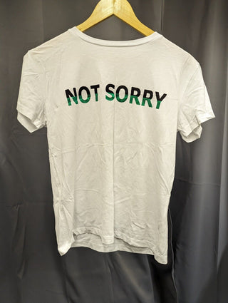 Mango 'Not Sorry' T-Shirt - White L