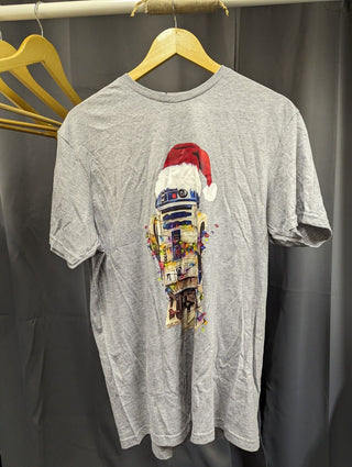 Gildan Printed T-Shirt 'Christmas R2D2' - Grey L