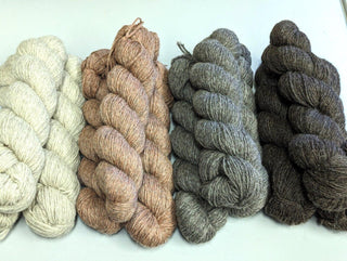 Unbranded Wool Hanks - Neutral Earth Tones 12 x 100g