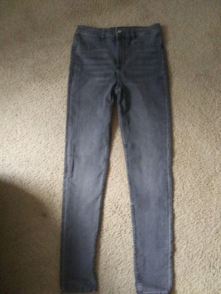 H&M Black High Waist Jeans Size | UK14 EU42