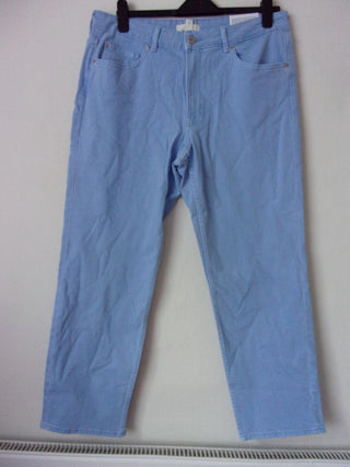 H&M Divided Light Blue Regular wide Jeans Size: UK 6