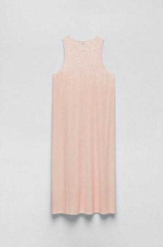 Zara Limited Edition Knit-dress With Sequins - Pink M