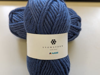 Hobbii Snowstorm 100% Wool yarn 2x50g Dusty Blue