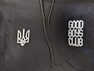 GoodBoyClub Hoodie with Design - Black L