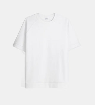 Bershka Interlock boxy fit short sleeve T-shirt - White L