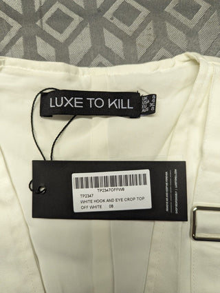 Luxe to Kill Women's Crop-top - White UK 8