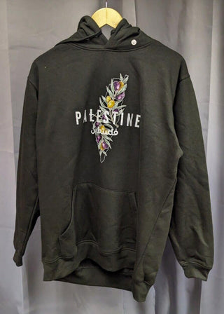 Palestine Unisex Hoodie -Black   -Small