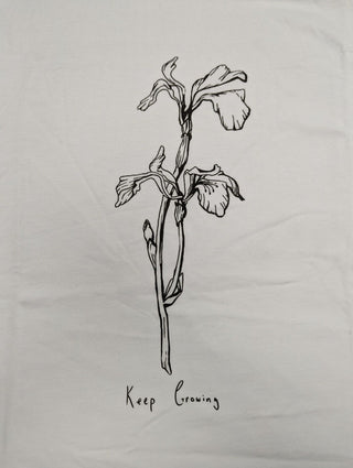 Slogunz Studio Collab - PHEOBE WIGGIN - Flower "Keep growing"graphic T shirt - S