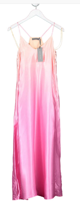 Mint Velvet Ombre Slip Maxi Dress - Pink UK L