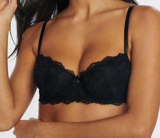 Boux Avenue Leah Balconette Bra - Black 34b