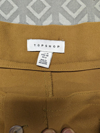 Topshop Suit Trousers - Tan Brown uk 10