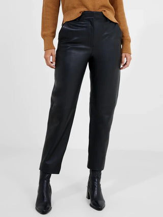 French Connection Connie Leather Trousers UK 10