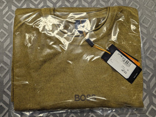 Mens Hugo Boss Beige Round Neck Knitwear Jumper Kosten - Golden brown XL